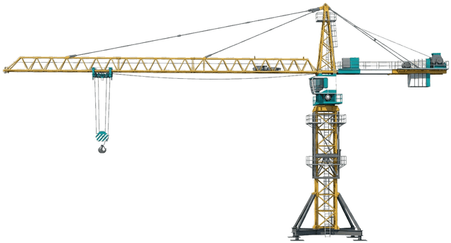 Construction crane, representing Sazvar's engineering and construction capability