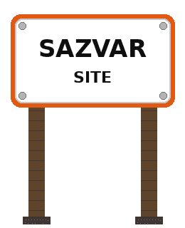 Sazvar Site signboard